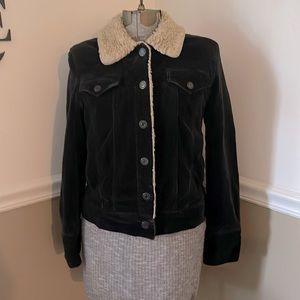Gap | Womens Black Velour-Like Jacket